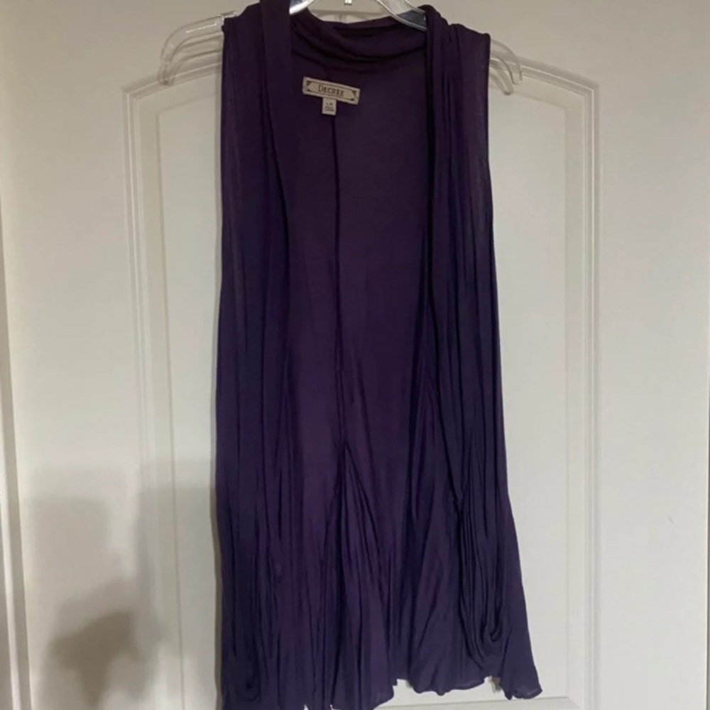 Purple vest with pockets